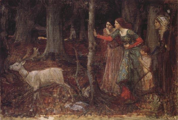 John William Waterhouse The Mystic Wood